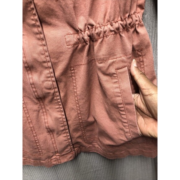 Old Navy Women Utility 3/4 Jacket Size Large Cinch Drawstring Waist - Picture 2 of 15